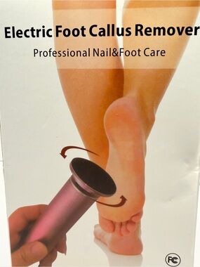 Professional Electric Foot Callus Remover Kit - Pink Pedicure Tool NEW